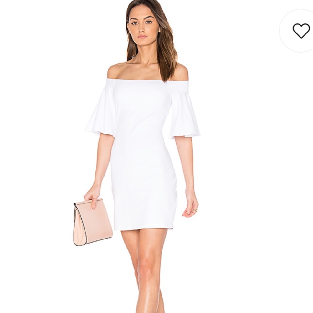 SUSANA MONACO FLUTTER SLEEVE DRESS